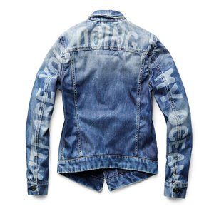 G Star WTF Are You Doing To My Oceans Denim Jacket